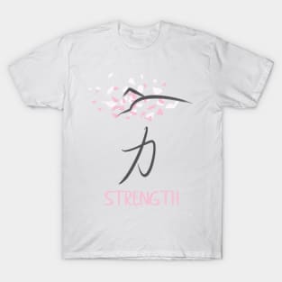 Sakura 'Strength' Japanese Kanji T-Shirt